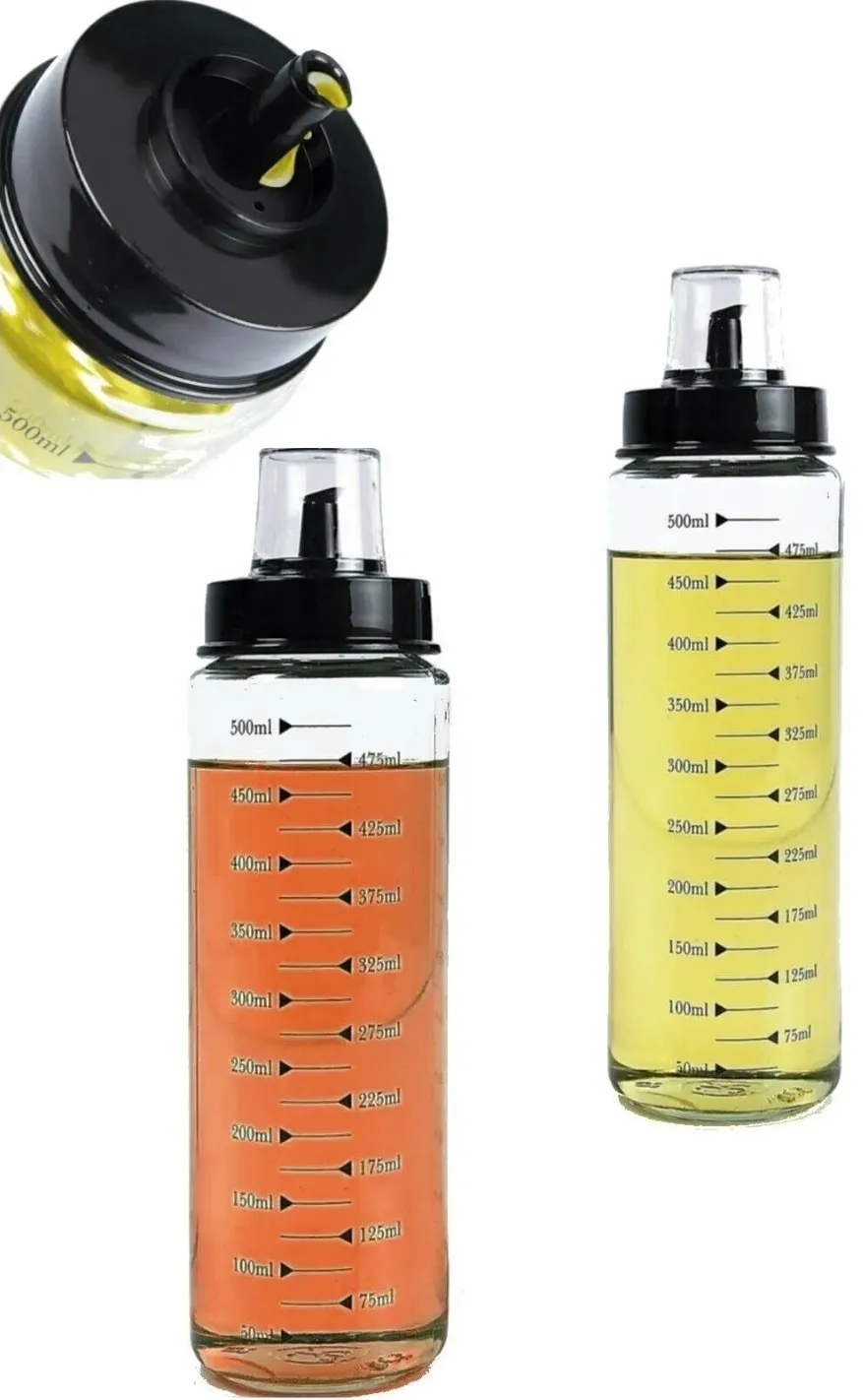 Set recipiente pentru ulei (2 piese) Hermia Bayev - 500, Transparent