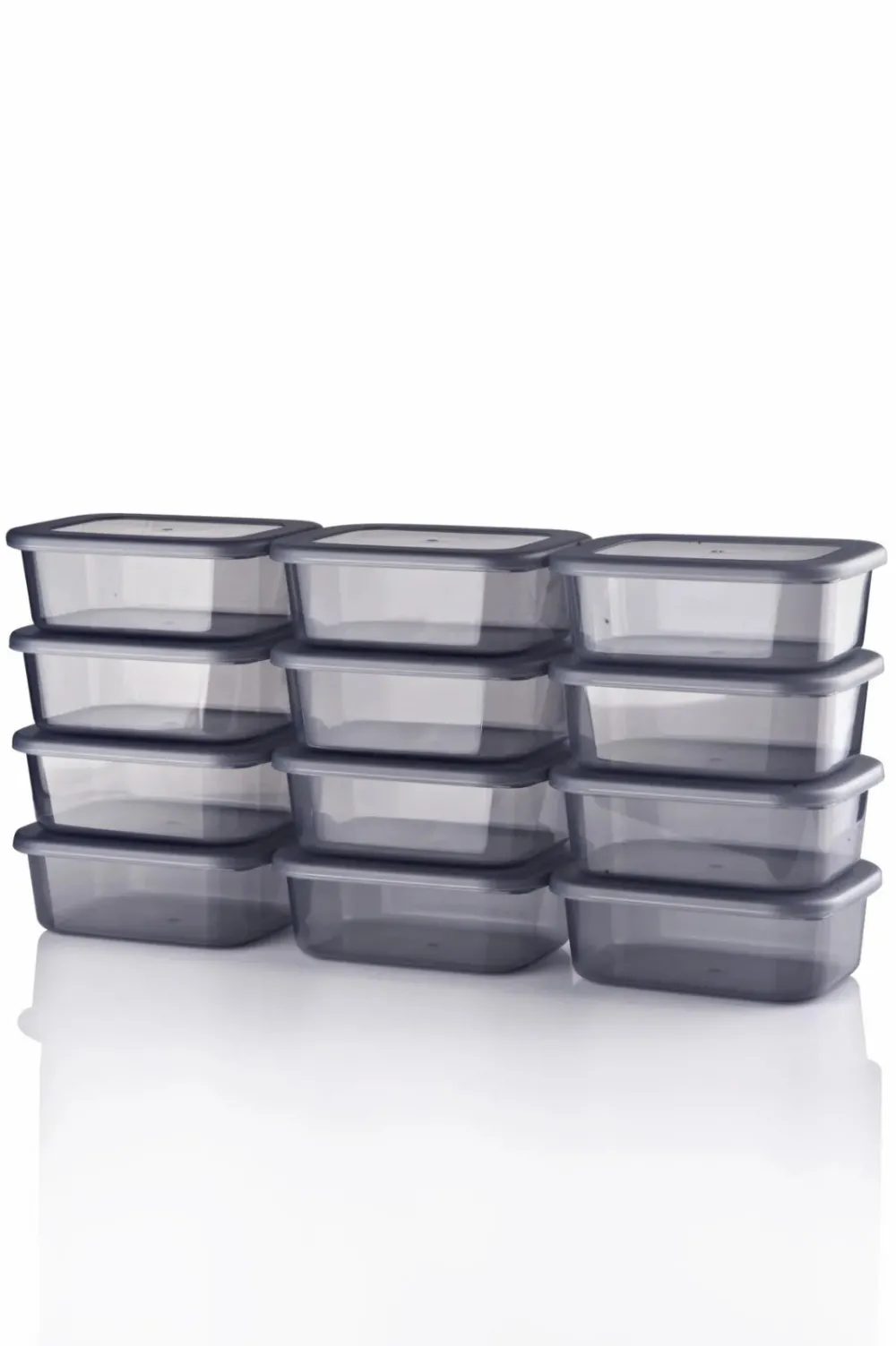 Set cutii de depozitare (12 piese) Hermia Bayev - 250, Antracit
