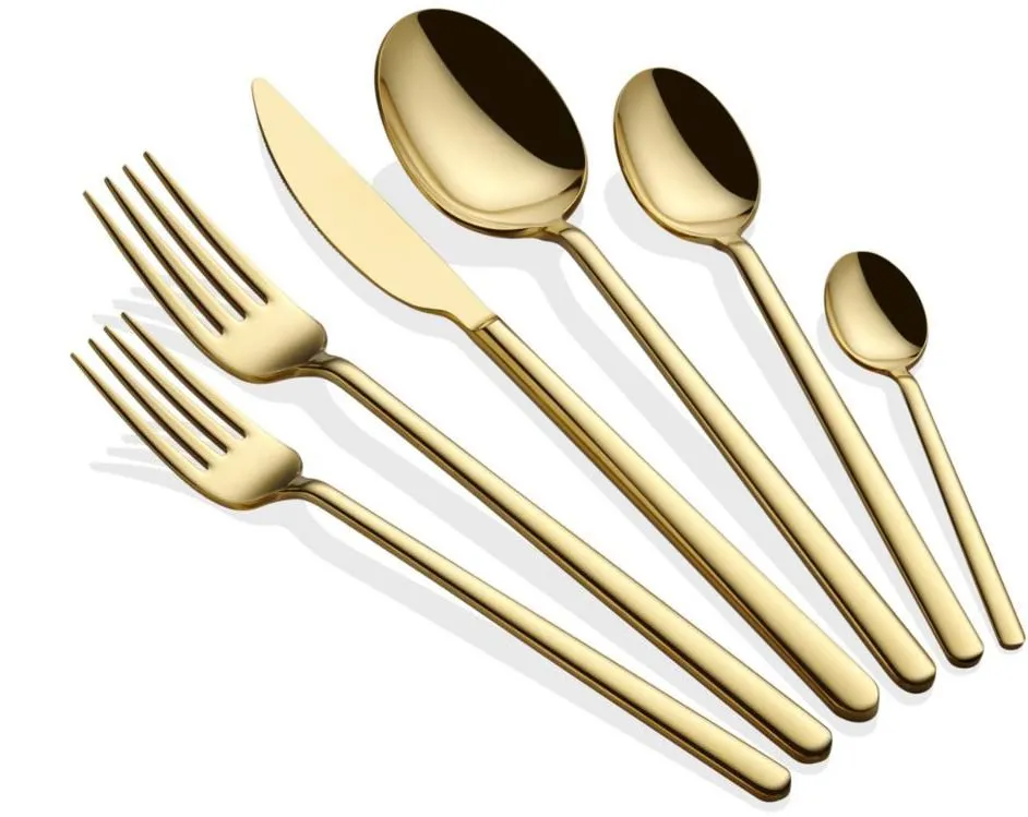 Set tacâmuri (36 piese) Hermia Allegra, Auriu