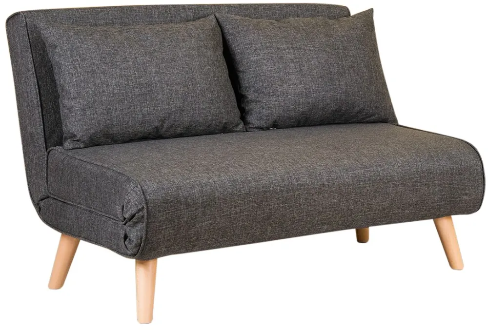Canapea extensibilă 2 locuri Atelier Del Sofa Folde 2-Seater, Gri închis