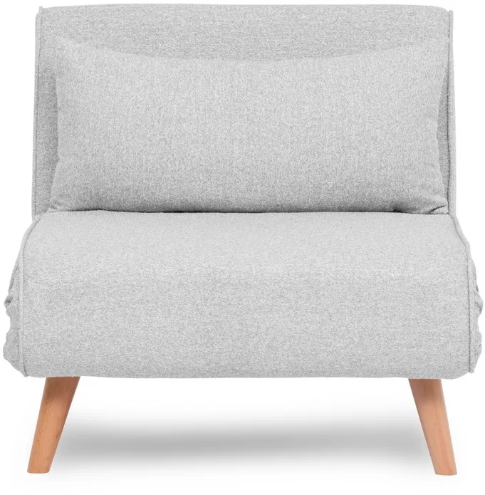 Canapea extensibilă 1 loc Atelier Del Sofa Folde Single - Teddy Fabric, Gri