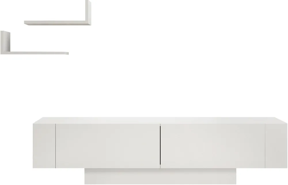 Comodă TV Hanah Home Matera - White, White, Alb