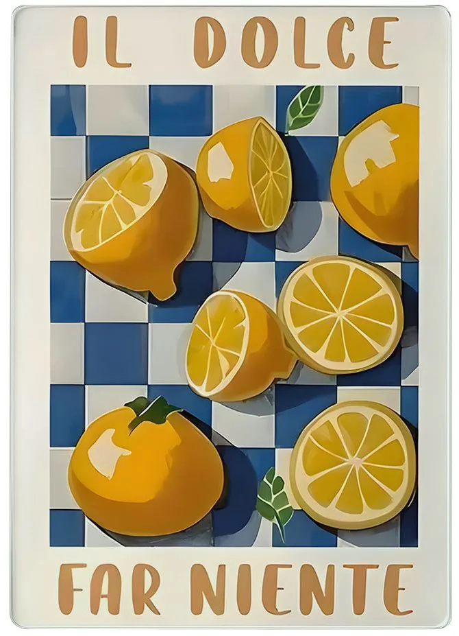 Tocător din sticlă Hermia Kes-00077 - 30 x 40, Multicolor