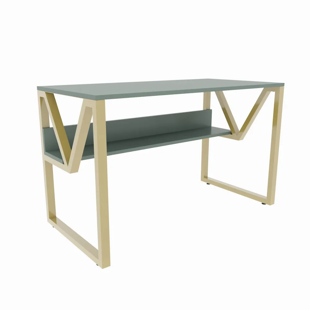 Birou Hanah Home Lona, Verde / Auriu