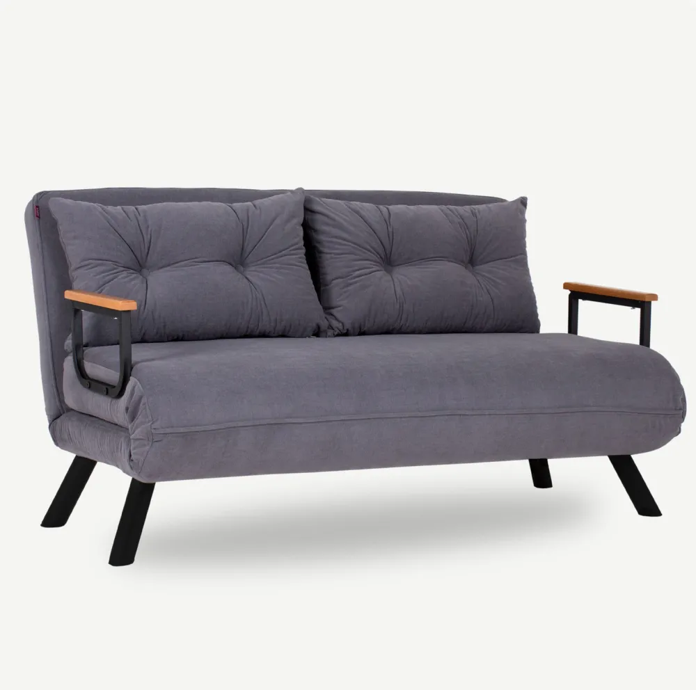 Canapea extensibilă 2 locuri Atelier Del Sofa Sando 2-Seater, Gri