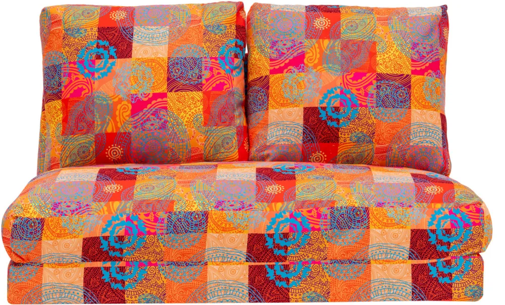 Canapea extensibilă 2 locuri Atelier Del Sofa Taida - Patchwork, Multicolor