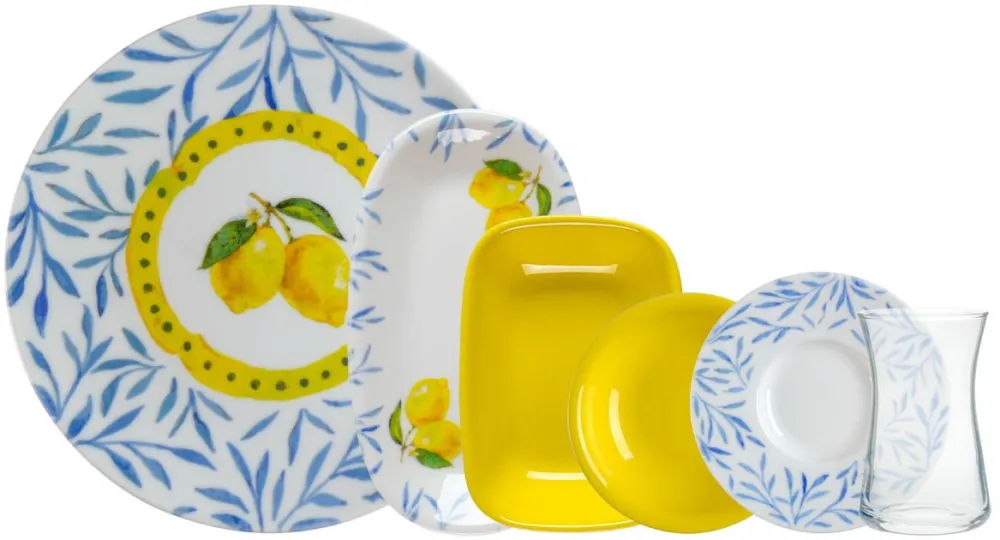 Set pentru micul dejun (26 piese) Hermia 58KKT000147, Multicolor
