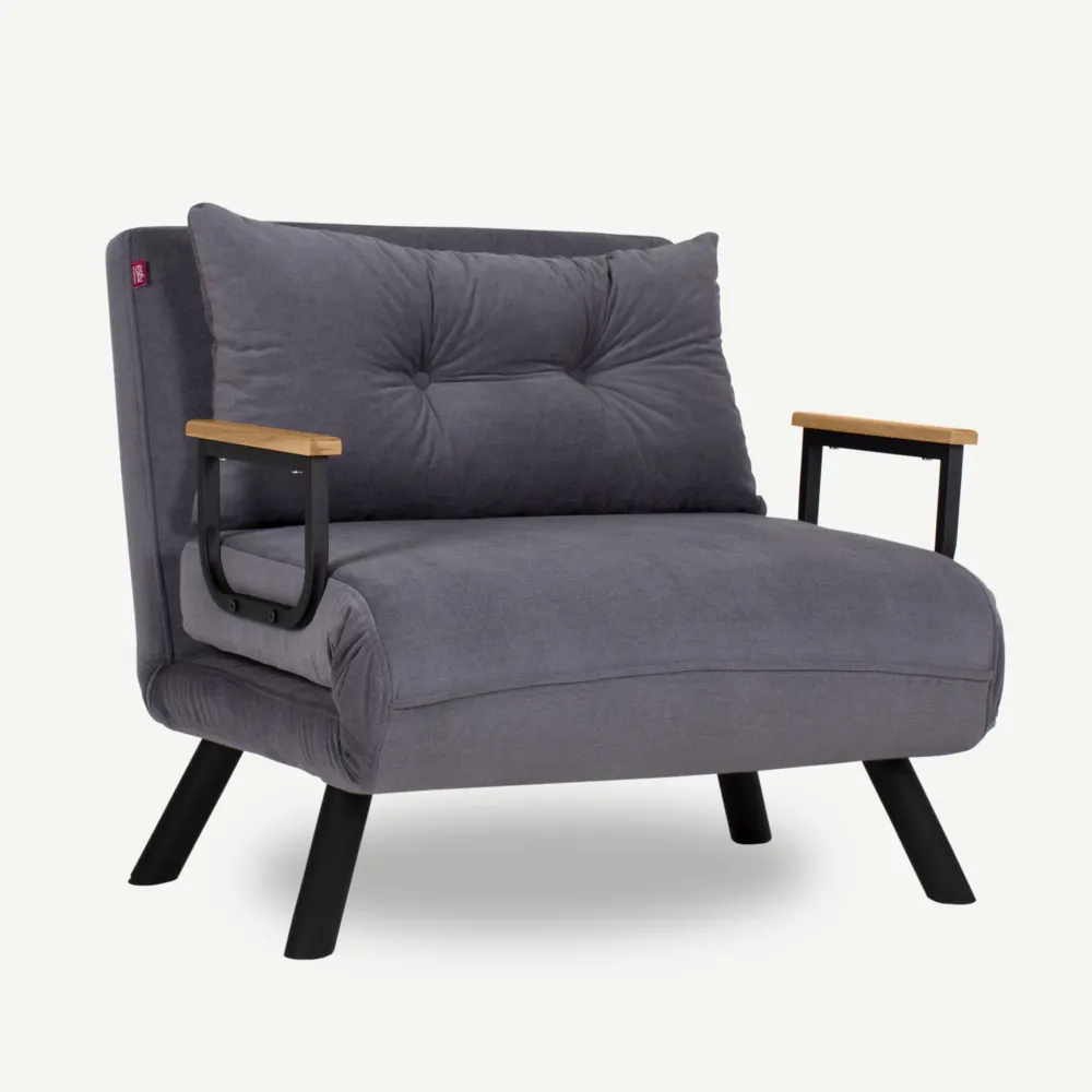 Canapea extensibilă 1 loc Atelier Del Sofa Sando Single, Gri