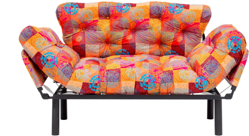 Canapea extensibilă 2 locuri Atelier Del Sofa Nitta - Patchwork, Multicolor