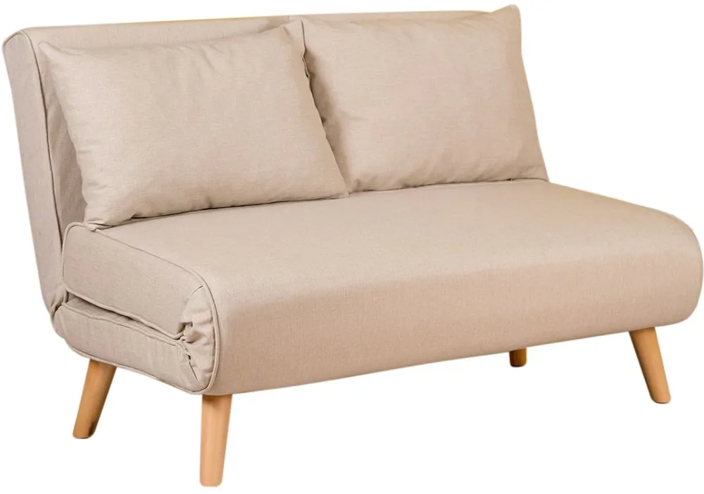 Canapea extensibilă 2 locuri Atelier Del Sofa Folde 2-Seater, Crem
