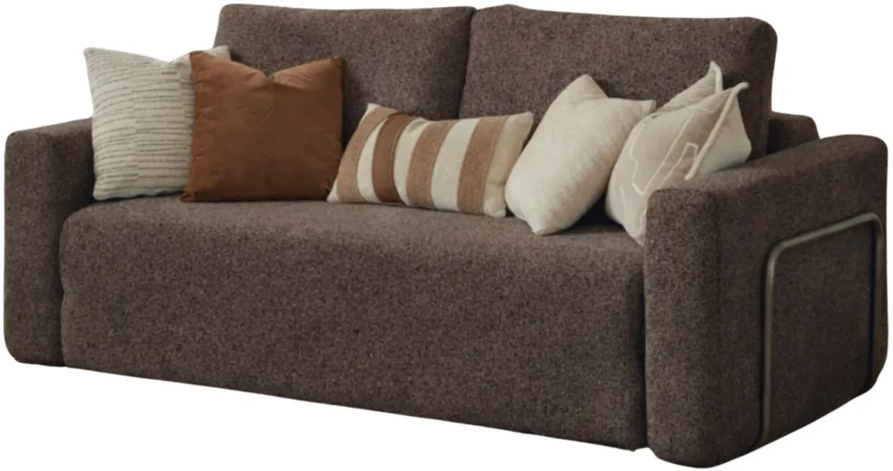 Canapea extensibilă 2 locuri Atelier Del Sofa Wello Double, Maro