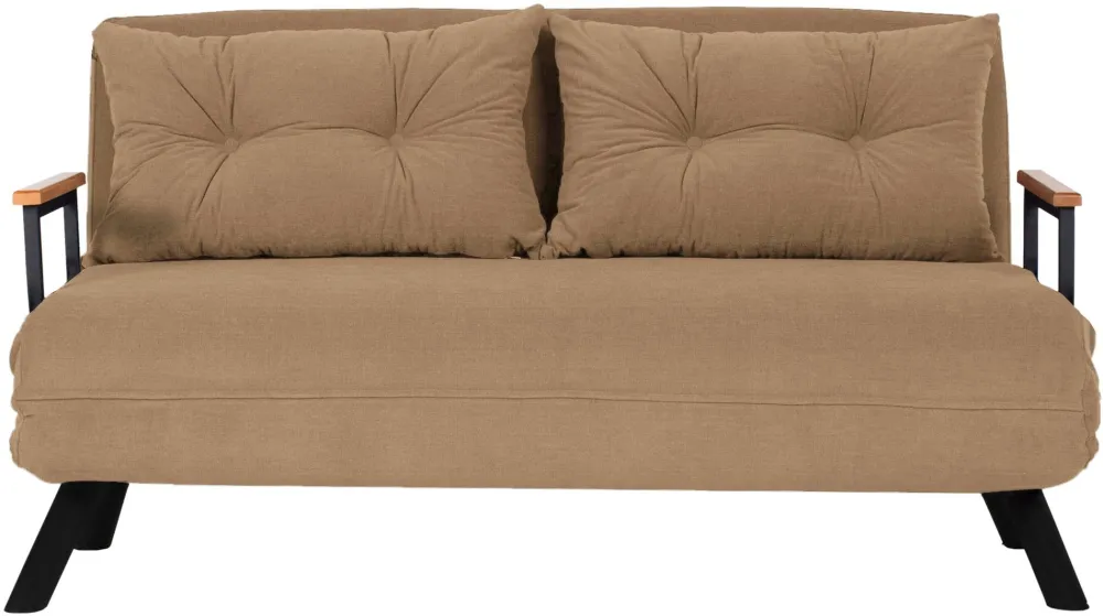 Canapea extensibilă 2 locuri Atelier Del Sofa Sando 2-Seater - Light Brown v2, Maro deschis
