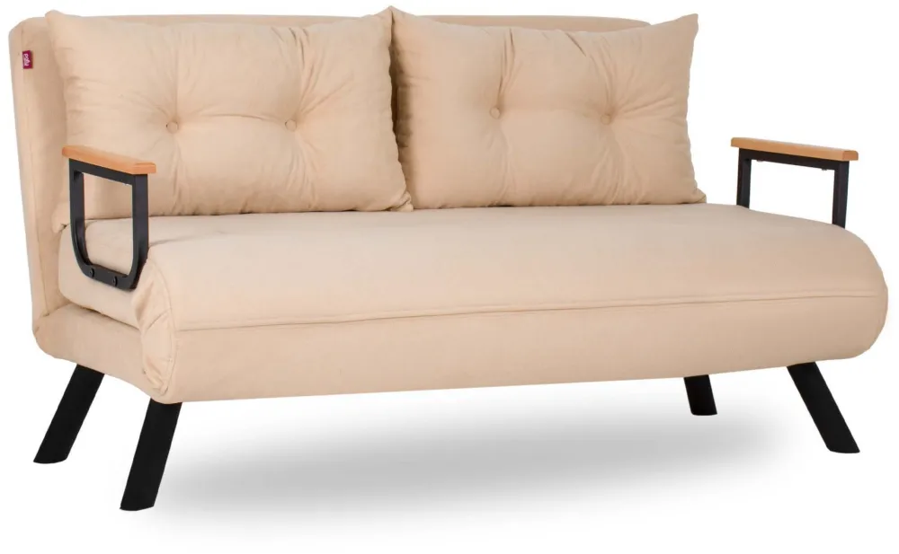 Canapea extensibilă 2 locuri Atelier Del Sofa Sando 2-Seater, Crem