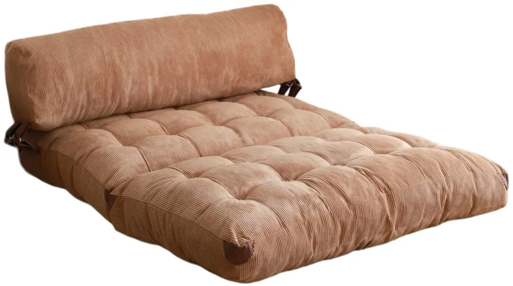 Canapea extensibilă 2 locuri Atelier Del Sofa Fold Kadife 2, Cămilă