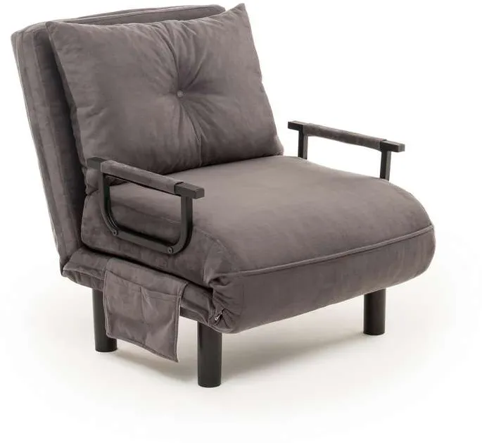 Canapea extensibilă 1 loc Atelier Del Sofa Sento Single, Gri