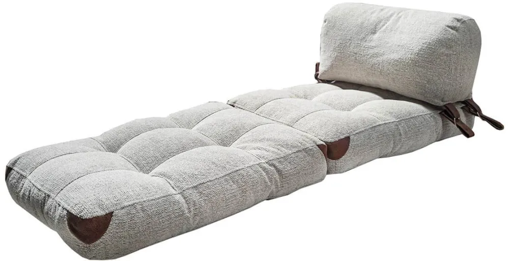 Canapea extensibilă 1 loc Atelier Del Sofa Fold Teddy, Gri