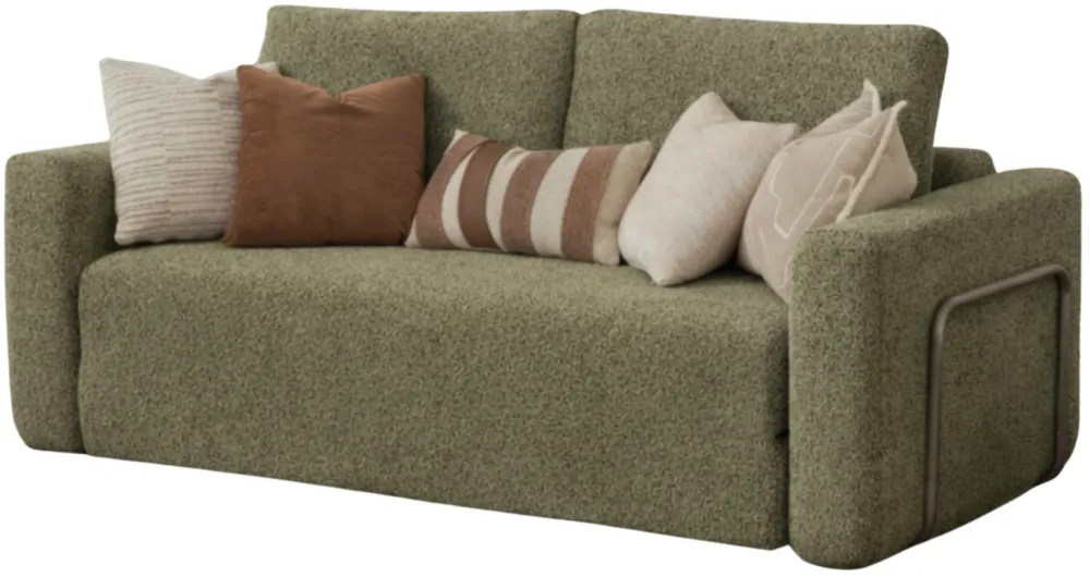 Canapea extensibilă 2 locuri Atelier Del Sofa Wello Double, Verde