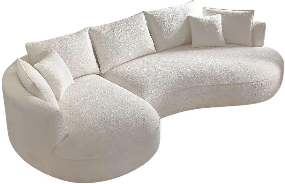 Colțar Atelier Del Sofa Venedik Left, Alb