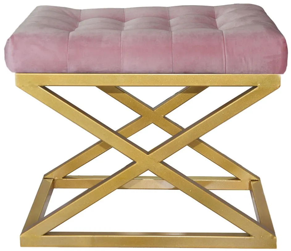 Puf Atelier Del Sofa Capraz - Golden, Pink, Auriu / Roz