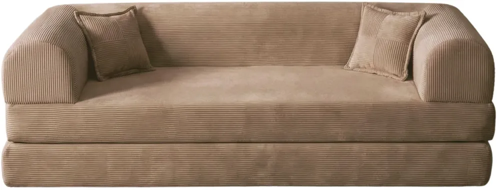 Canapea extensibilă 3 locuri Atelier Del Sofa Legom Eco, Bej