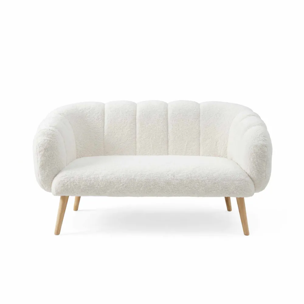 Canapea 2 locuri Atelier Del Sofa Lotus, Alb