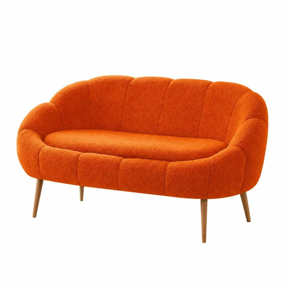 Canapea 2 locuri Atelier Del Sofa Lida, Portocaliu