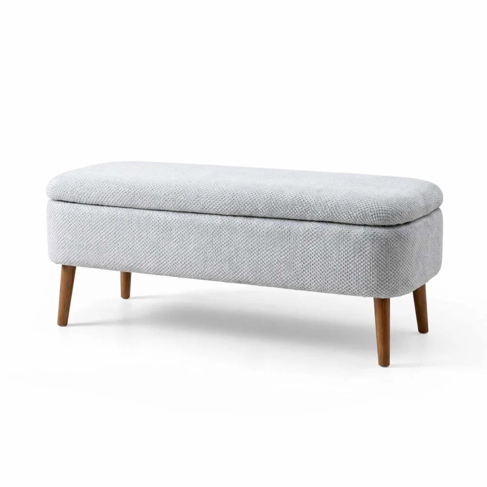 Puf Atelier Del Sofa Oslo Linen, Gri deschis