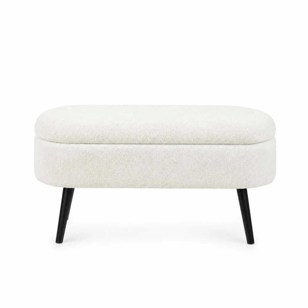 Puf Atelier Del Sofa Oslo Wellsoft, Alb / Negru