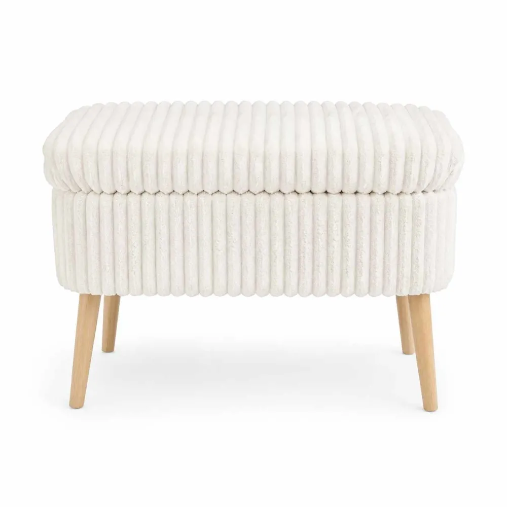 Puf Atelier Del Sofa Mini Oslo Linen, Crem Toscano