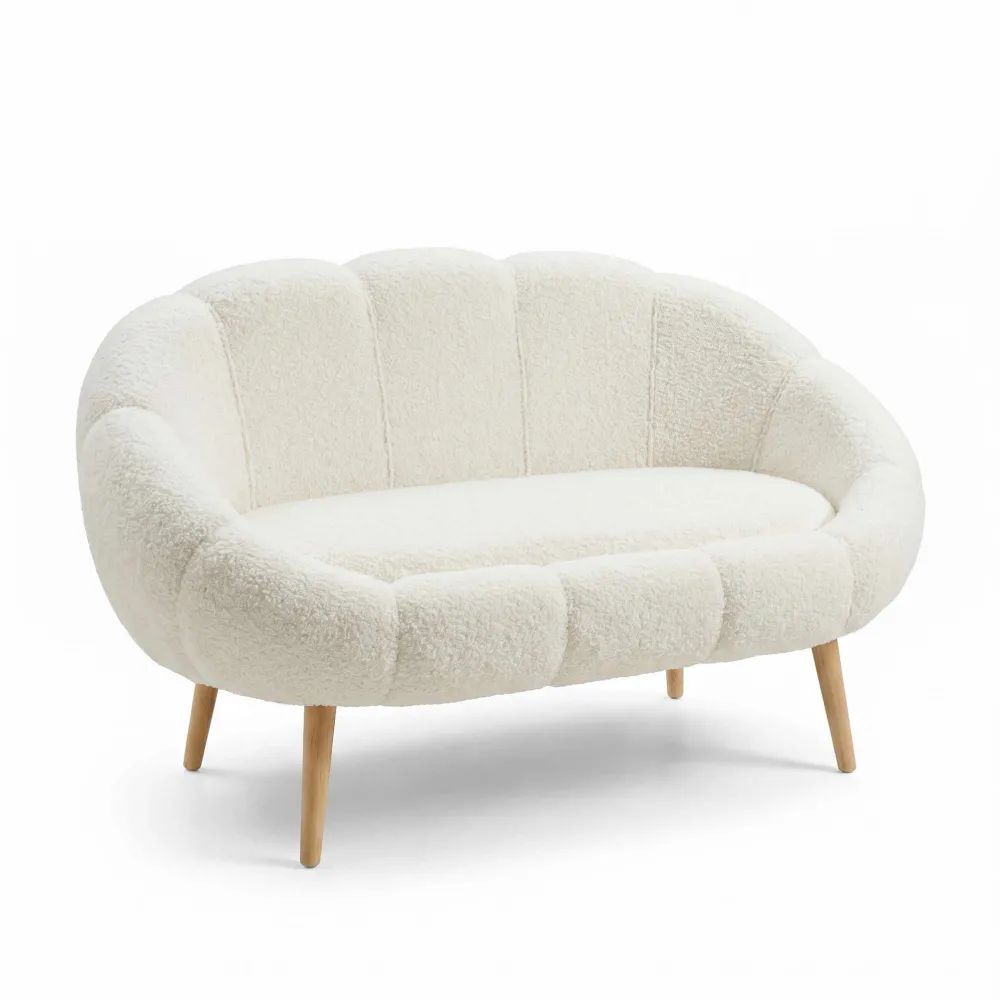 Canapea 2 locuri Atelier Del Sofa Lida, Alb