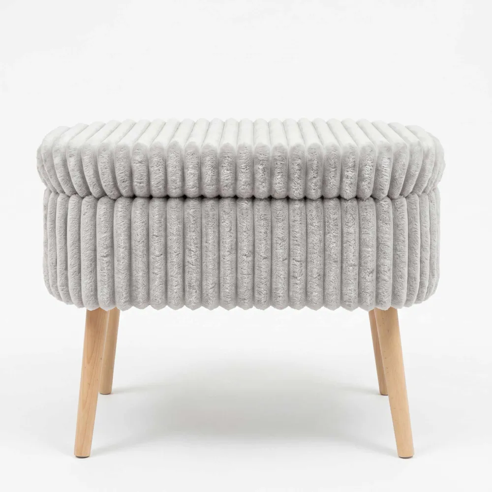 Puf Atelier Del Sofa Mini Oslo Linen, Gri