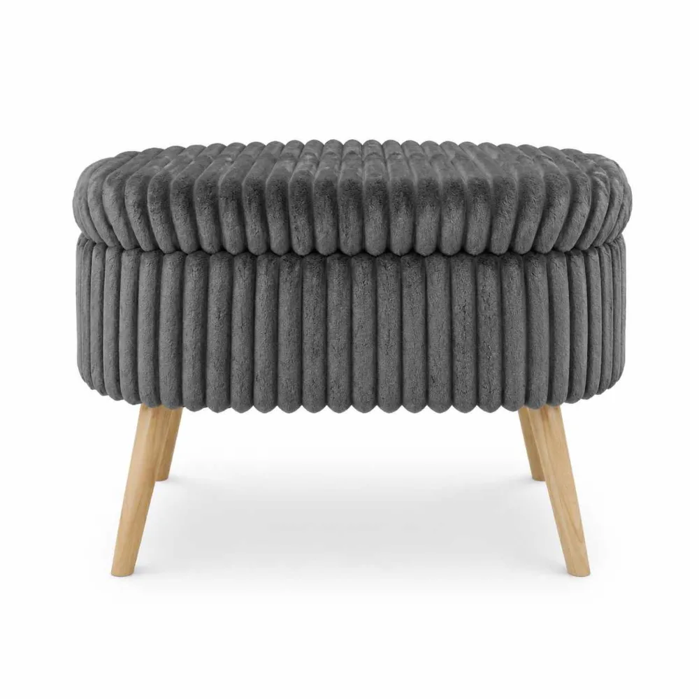 Puf Atelier Del Sofa Mini Oslo Linen, Antracit