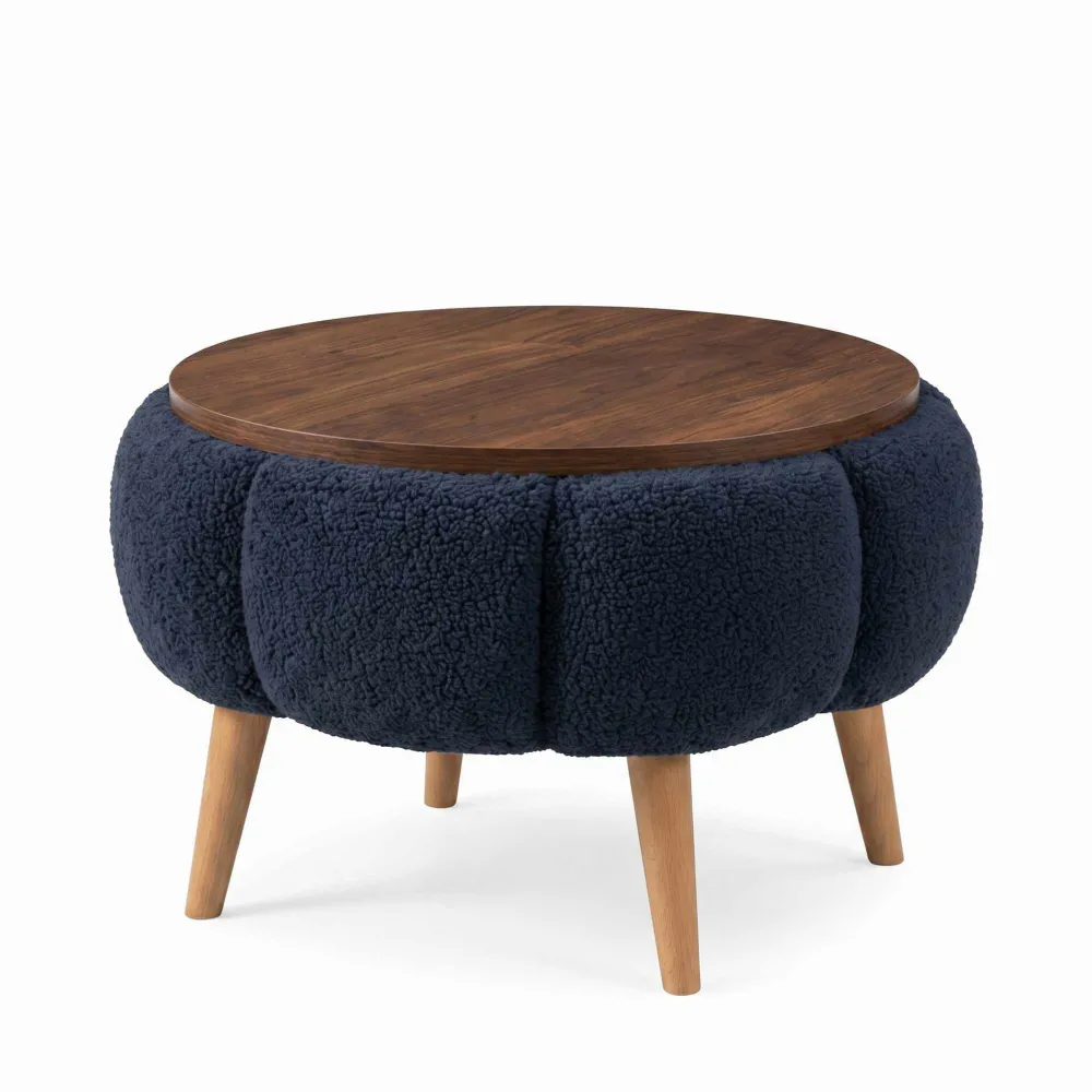 Măsuță laterală Atelier Del Sofa Papatya, Antracit