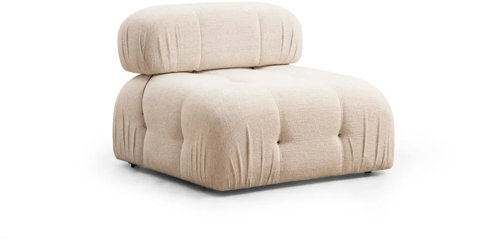 Canapea 3 locuri Atelier Del Sofa Bubble 3 Seater ( L1-O1-1R) - Bouclette, Crem