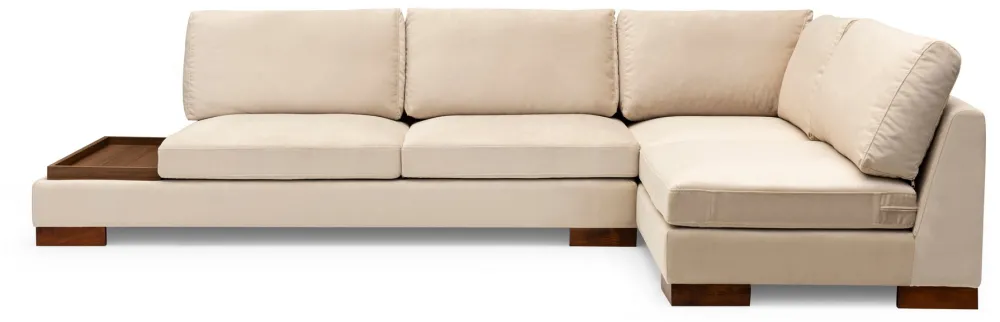 Colțar Atelier Del Sofa Tulip Corner Right With Pouf, Bej