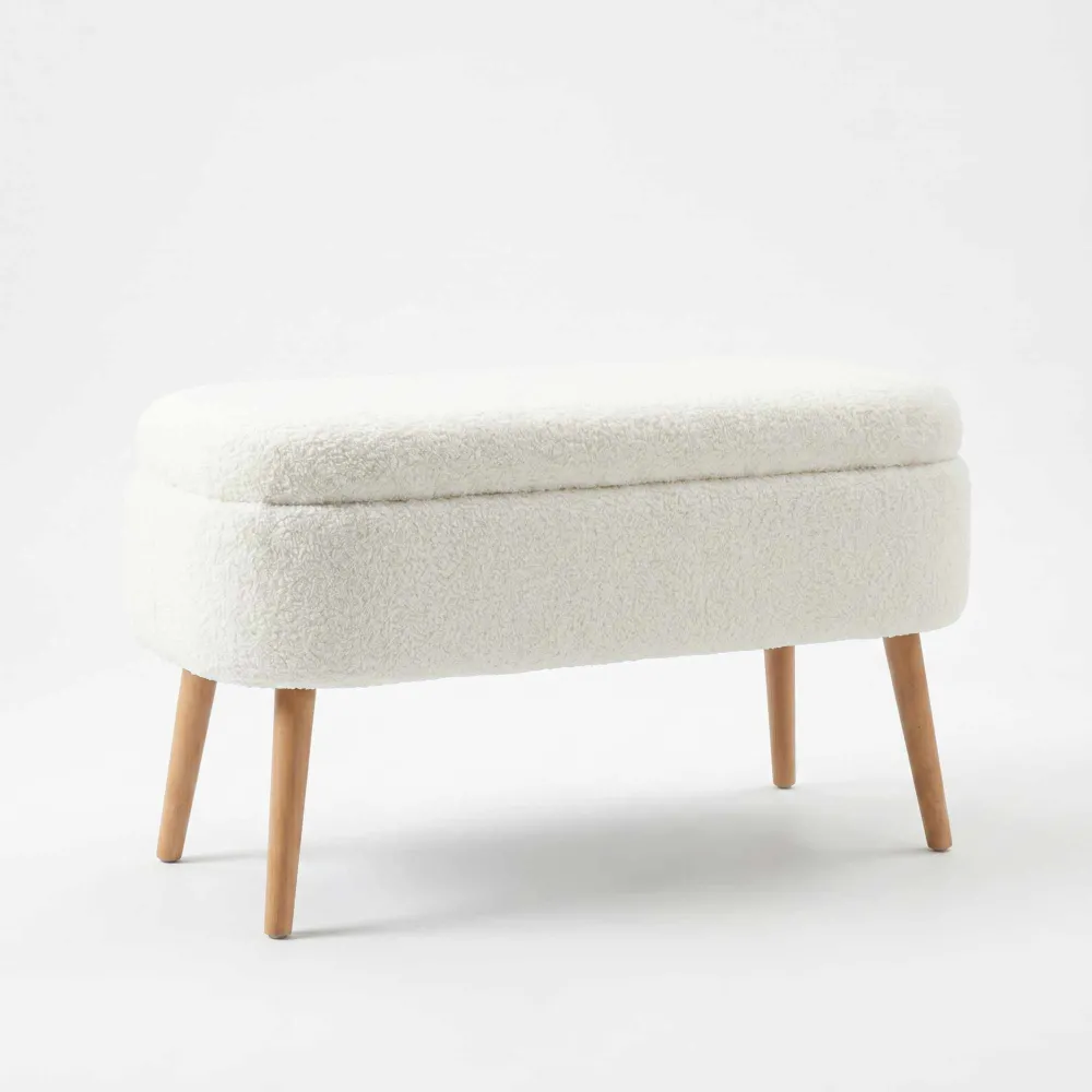 Puf Atelier Del Sofa Oslo Wellsoft, Alb