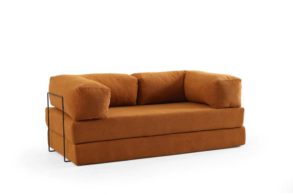 Canapea extensibilă 2 locuri Atelier Del Sofa Via Con, Portocaliu