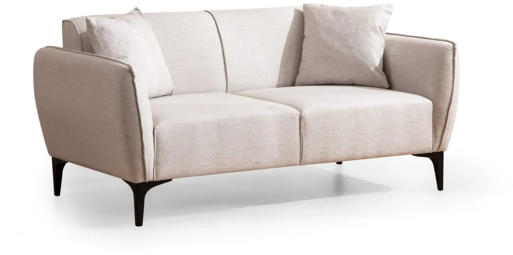Canapea 2 locuri Atelier Del Sofa Belissimo, Alb murdar