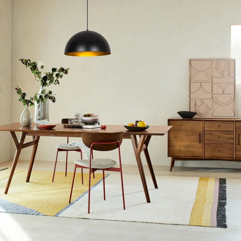 Lustră Opviq Sivani - MR - 722, Negru / Auriu