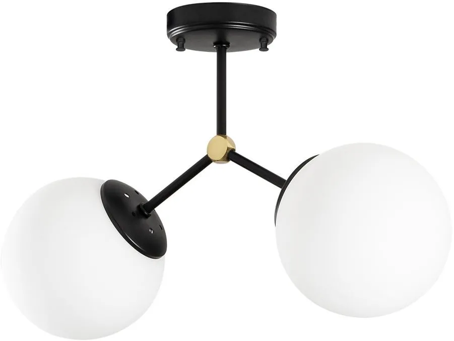 Lustră Opviq Damar - 6331, Negru / Alb