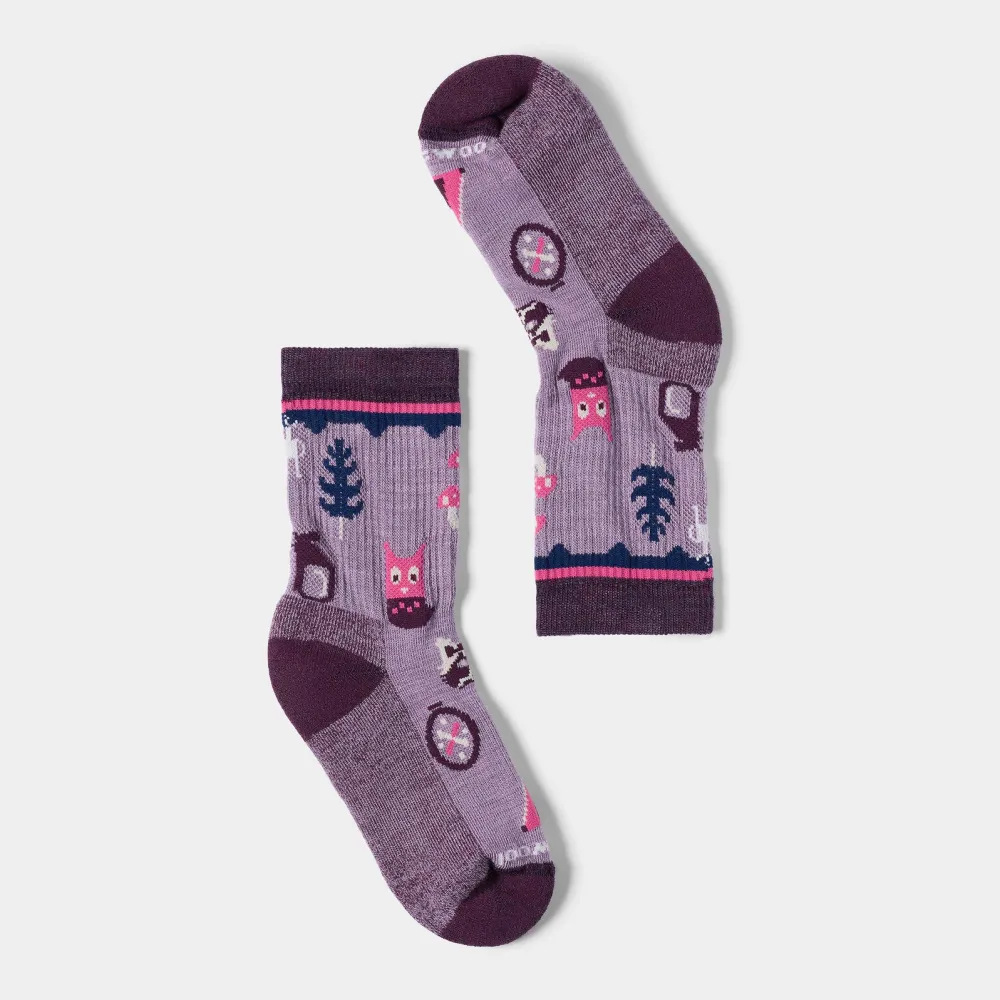Smartwool - sosete merino - Hike Critter Cache Crew Socks K - Purple Dawn - M (31-34)