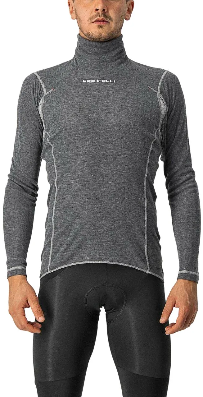 Castelli - bluza de corp - Flanders Neck Warm - gri - S