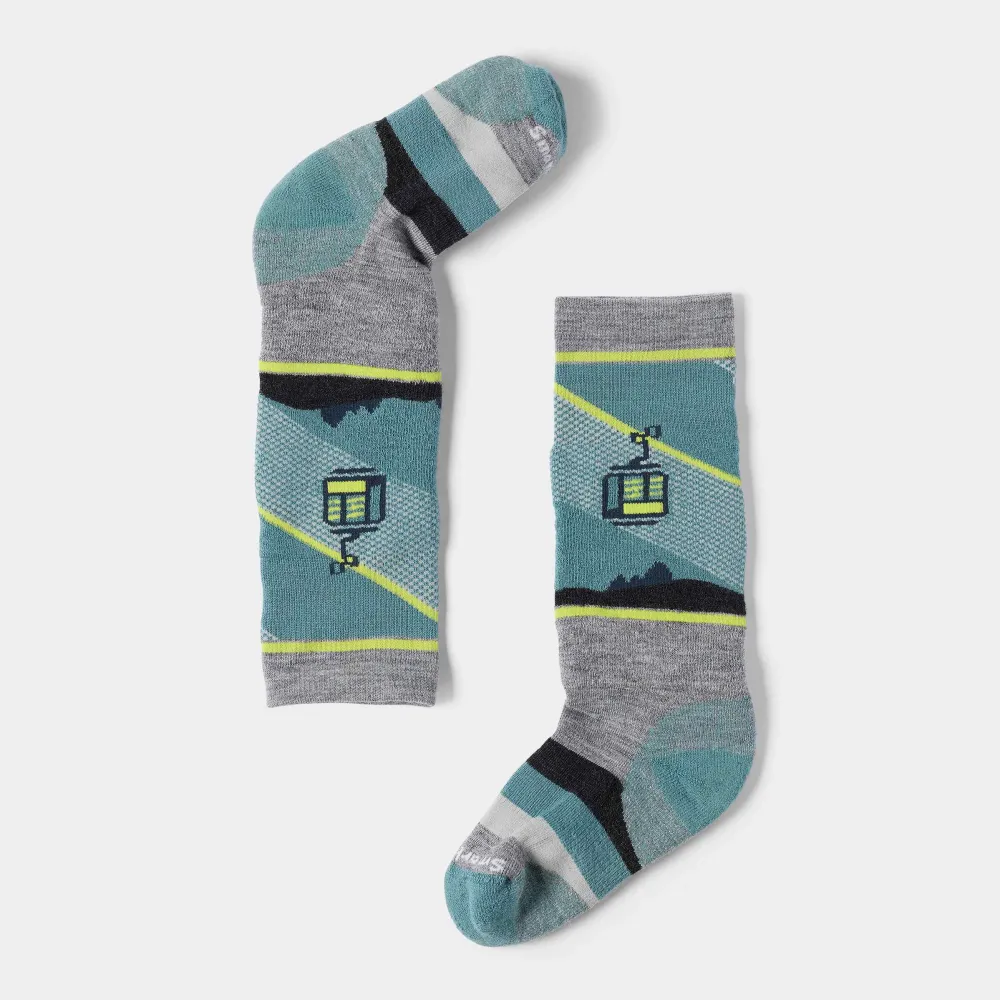Smartwool - sosete merino - Wintersport Gondola Games Over The Calf Socks K - Light Gray - S (26-30)