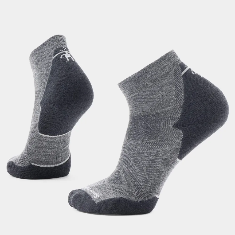Smartwool - sosete merino - Run Targeted Cushion Ankle Socks - Gri - XL - 46 - 49