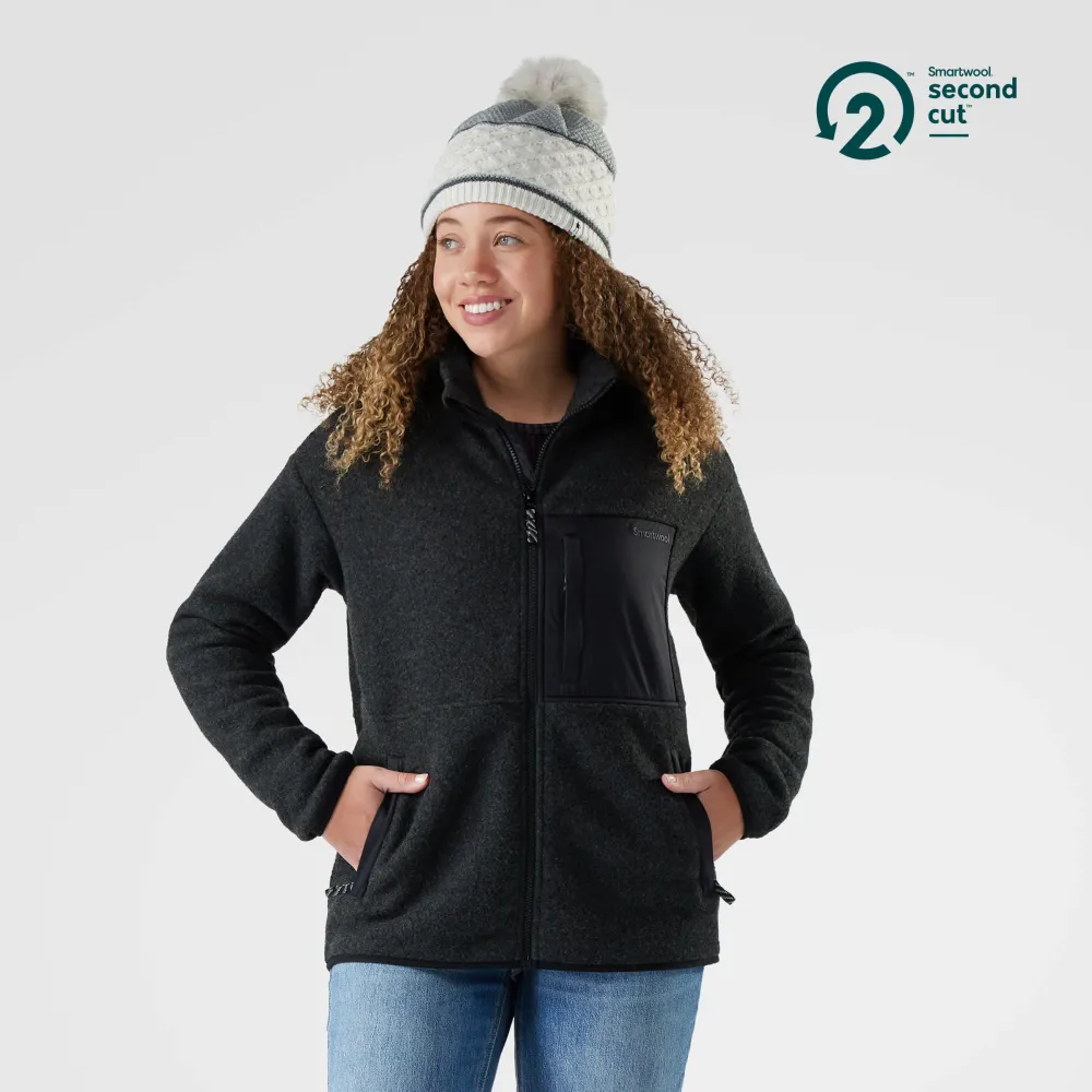 Smartwool - geaca - Second Cut Fleece Jacket W - Green Tea - XS