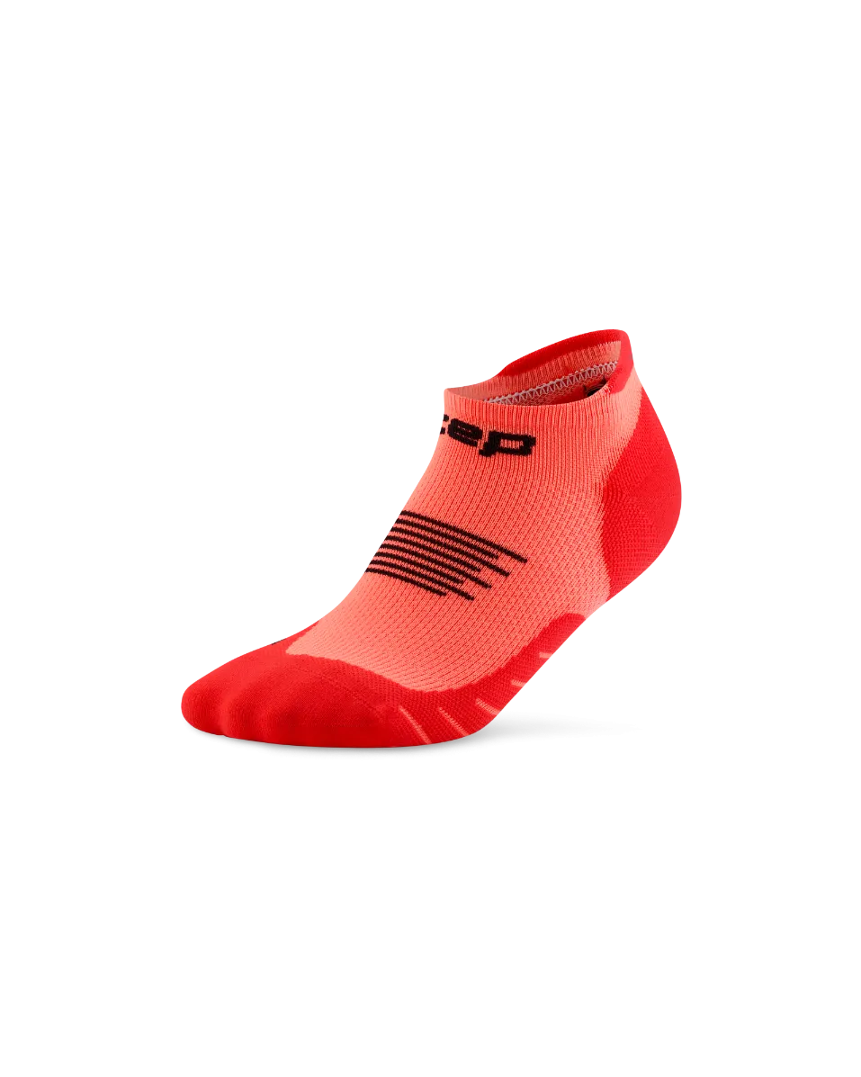 CEP - sosete compresie no show - Run 5.0 W - neon coral - IV (40-43)