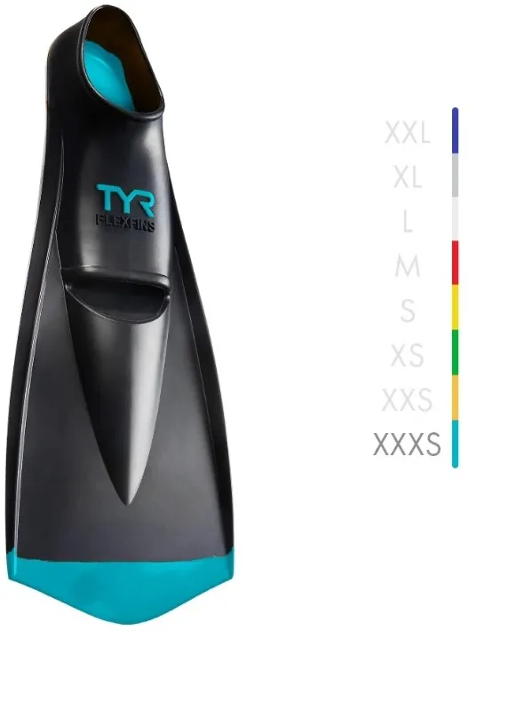 TYR - labe inot - Flexfins 2.0 - negru/ albastru 32-34 - 3XS