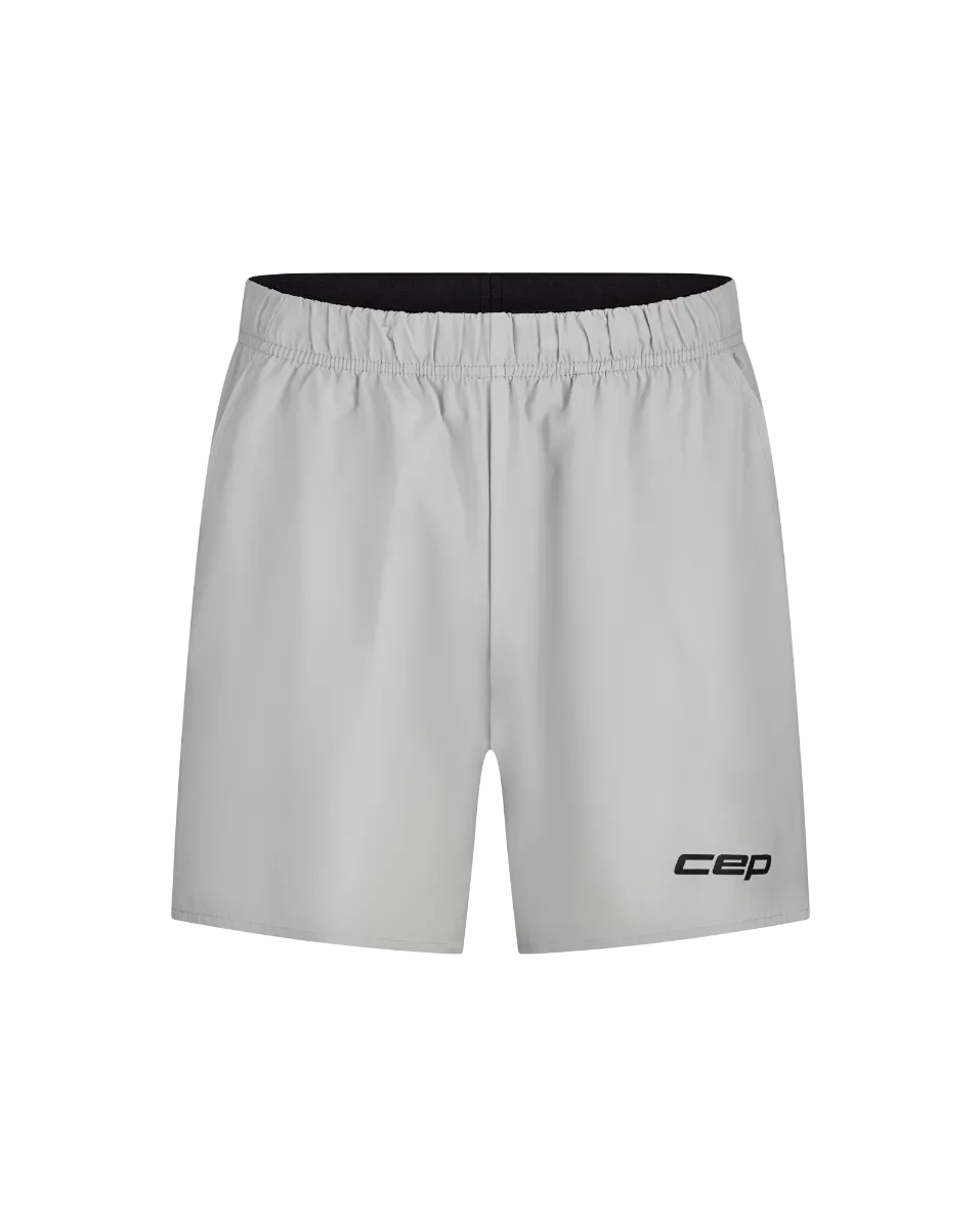 CEP - pantaloni scurti largi - Run - light grey - XXL
