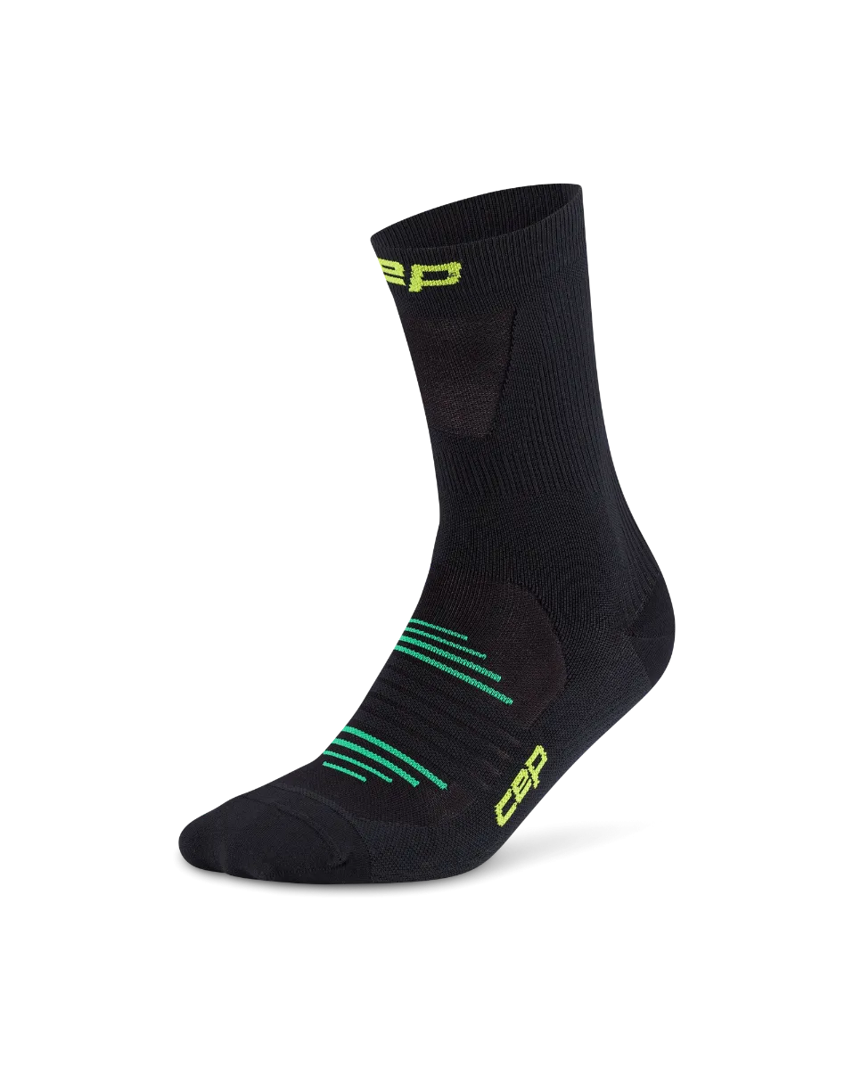 CEP - sosete compresie mid cut - Pro Run Ultralight - black - V (45-48+)