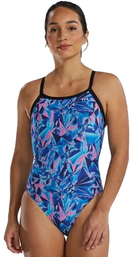 TYR - W DIAMONDFIT CRYSTAL-NAVY/PINK - 26